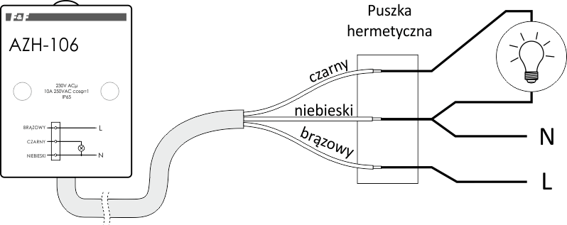 włącznik zmierzchowy wyłącznik zmierzchowy